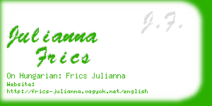 julianna frics business card